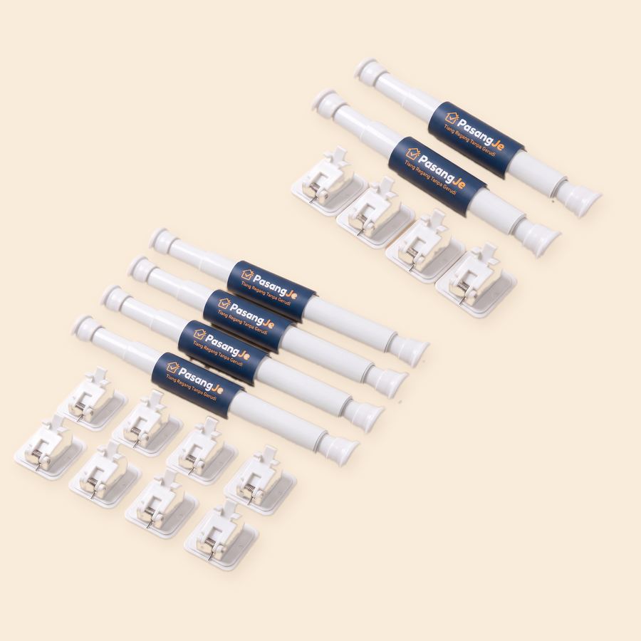 Pakej 6 Set: 6 tiang + 12 cangkuk